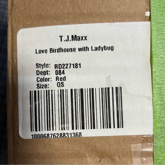 Rae Dunn LOVE Heart Ladybug Birdhouse - Picture 2 of 14